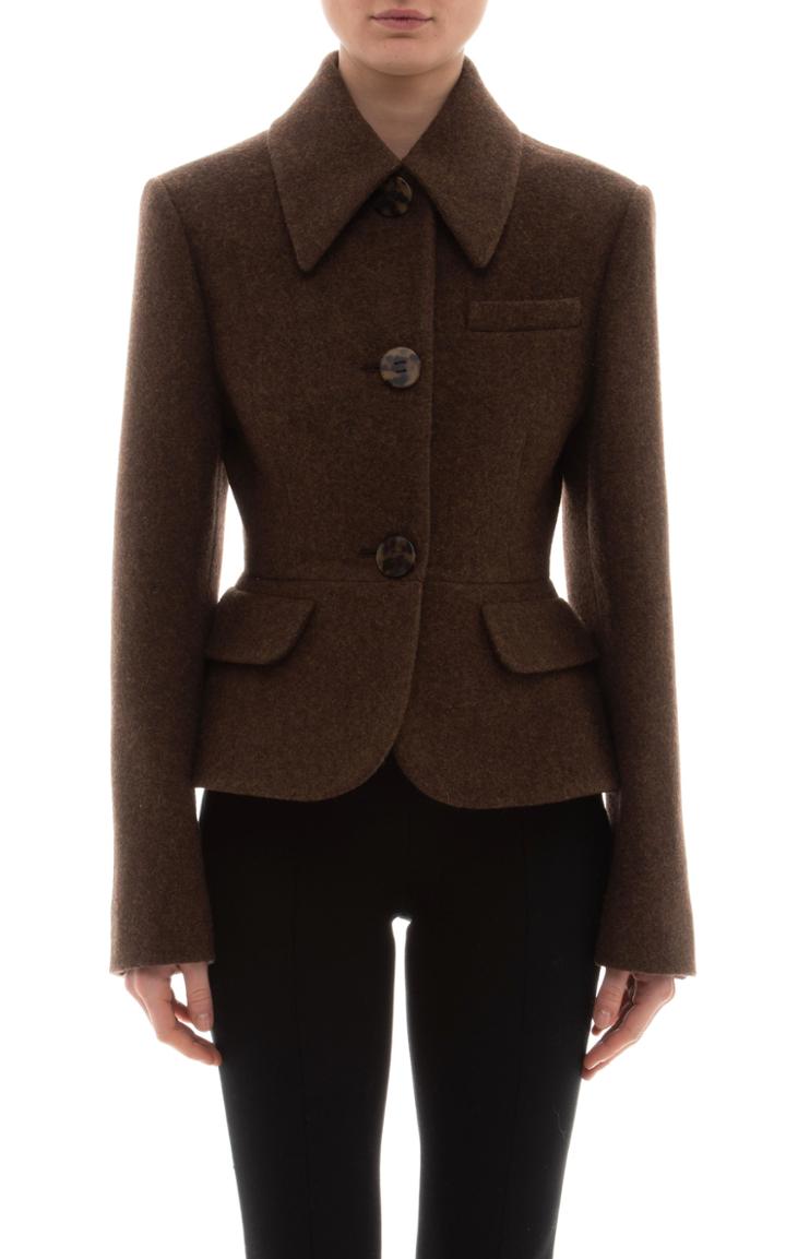 Moda Operandi Miu Miu Single Breasted Blazer
