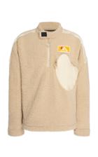 Off-white C/o Virgil Abloh Ripstop-paneled Faux-shearling Sweater
