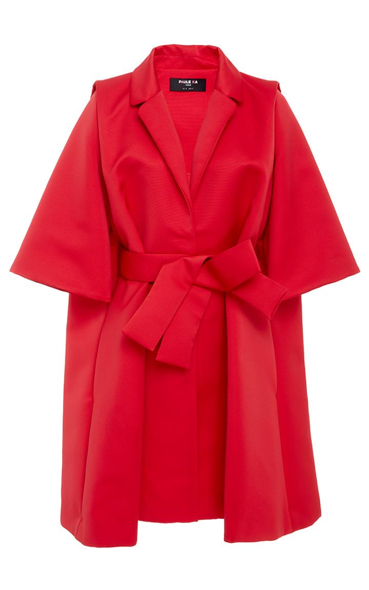 Paule Ka Ottoman Oversized Jacket With Self Belt