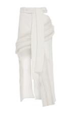 Jonathan Simkhai Tier Embellished Denim Skirt