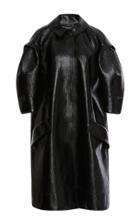 Zac Posen Patent Jacquard Coat
