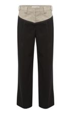 Moda Operandi Christopher Esber Maverick Two-tone Linen-satin Tapered Pants