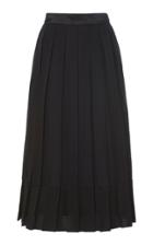 Adam Lippes Chiffon Pleated Skirt