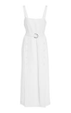 Lein Kirsty's Slit-hem Linen And Cotton Dress