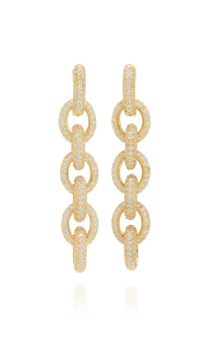 Fallon Forever Pave Link Drop Earrings