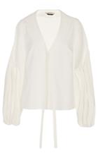 Hellessy Ravello Ecru V Neck Blouse