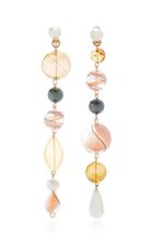 Beck Jewels The Masque Gold-plated Pearl And Glass Earrings