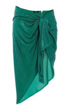 Moda Operandi Balmain Crystal-embellished Pareo-style Skirt Size: 38