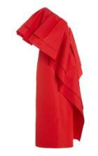 Moda Operandi Carolina Herrera Silk Faille One -shoulder Ruffle Dress