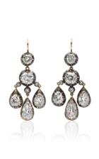 Moda Operandi Stephen Russell One Of A Kind Antique Silver And Diamond Earrings