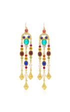 Ben Amun Gold-plated Crystal Drop Earrings