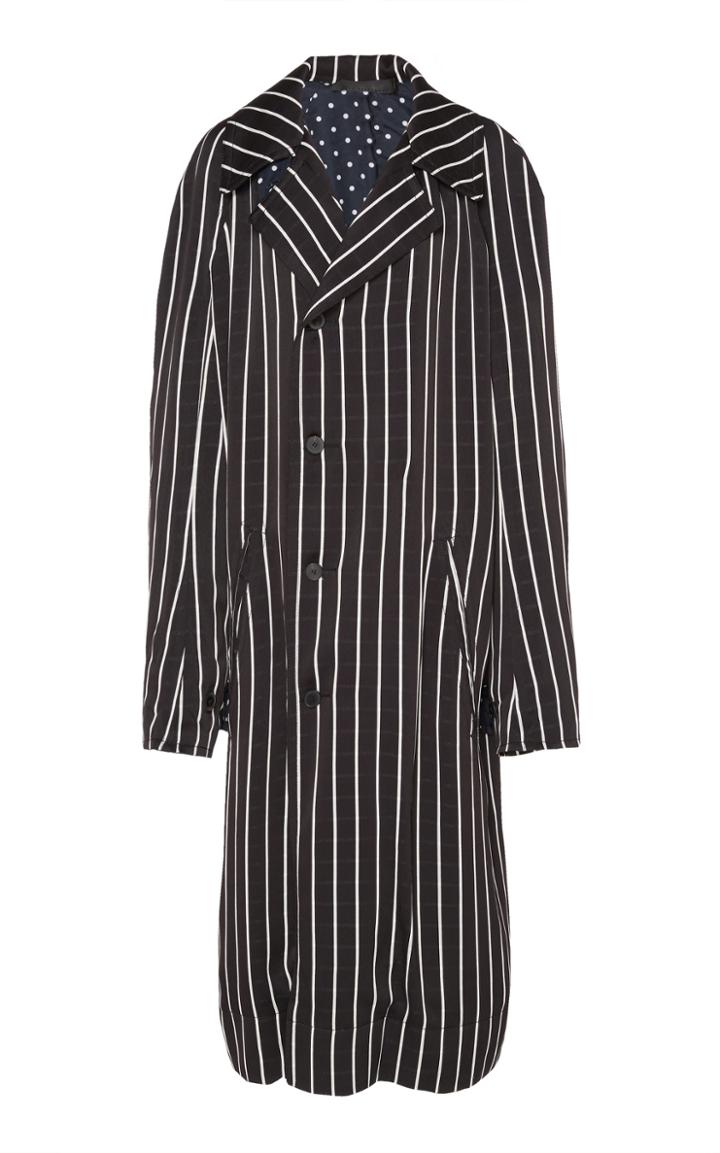 Haider Ackermann Raglan Striped Coat