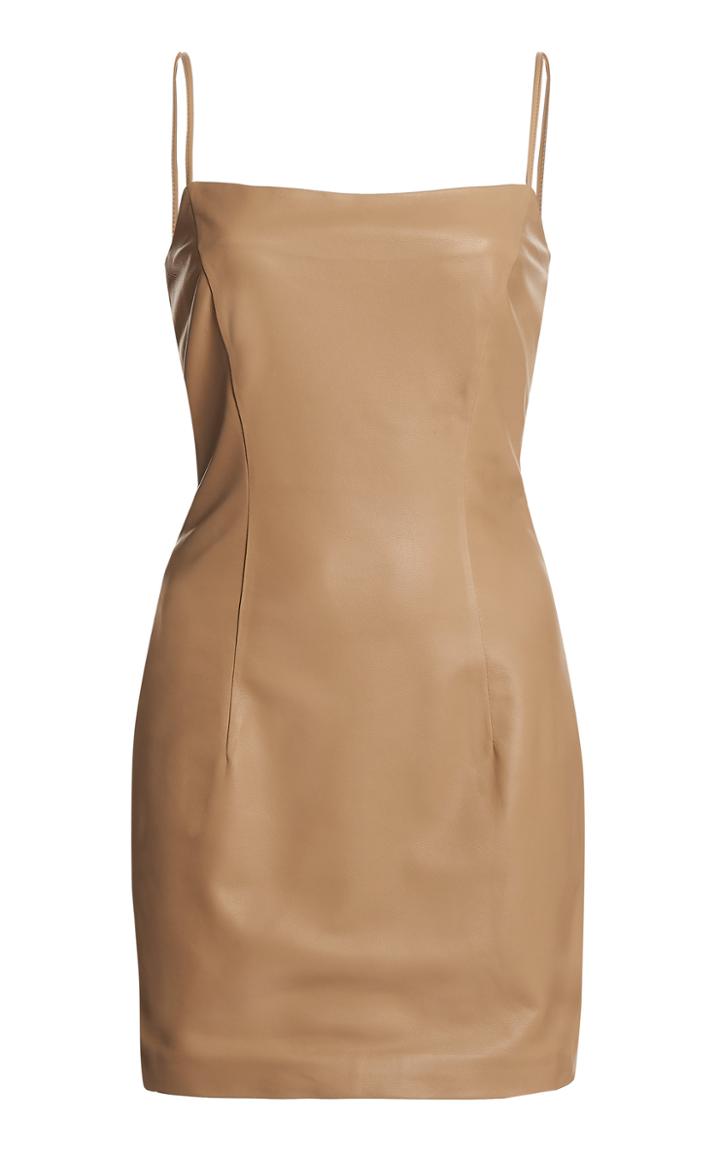 Moda Operandi Zeynep Aray Leather Mini Dress
