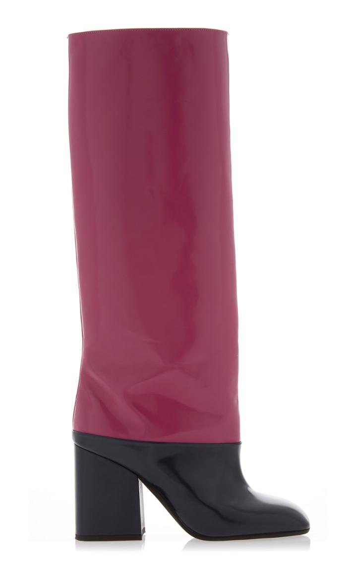 Marni Color Block Leather Boots