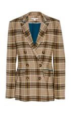 Jonathan Simkhai Plaid Tailored Wool-blend Blazer