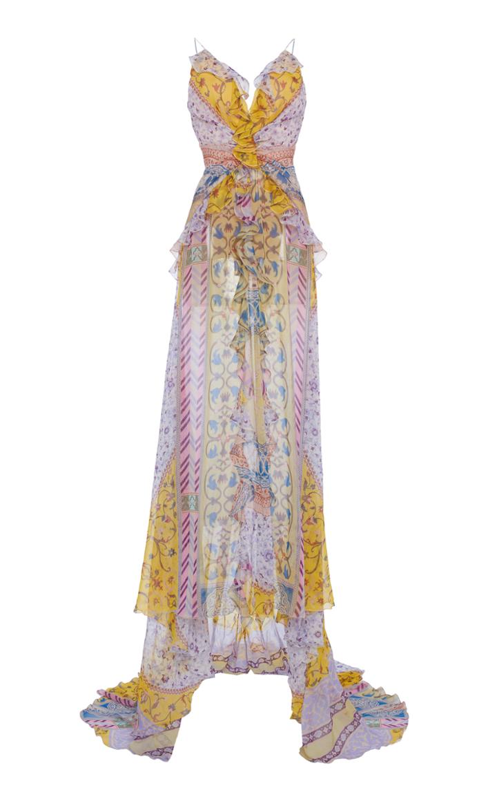 Moda Operandi Etro Ruffled Silk Maxi Dress