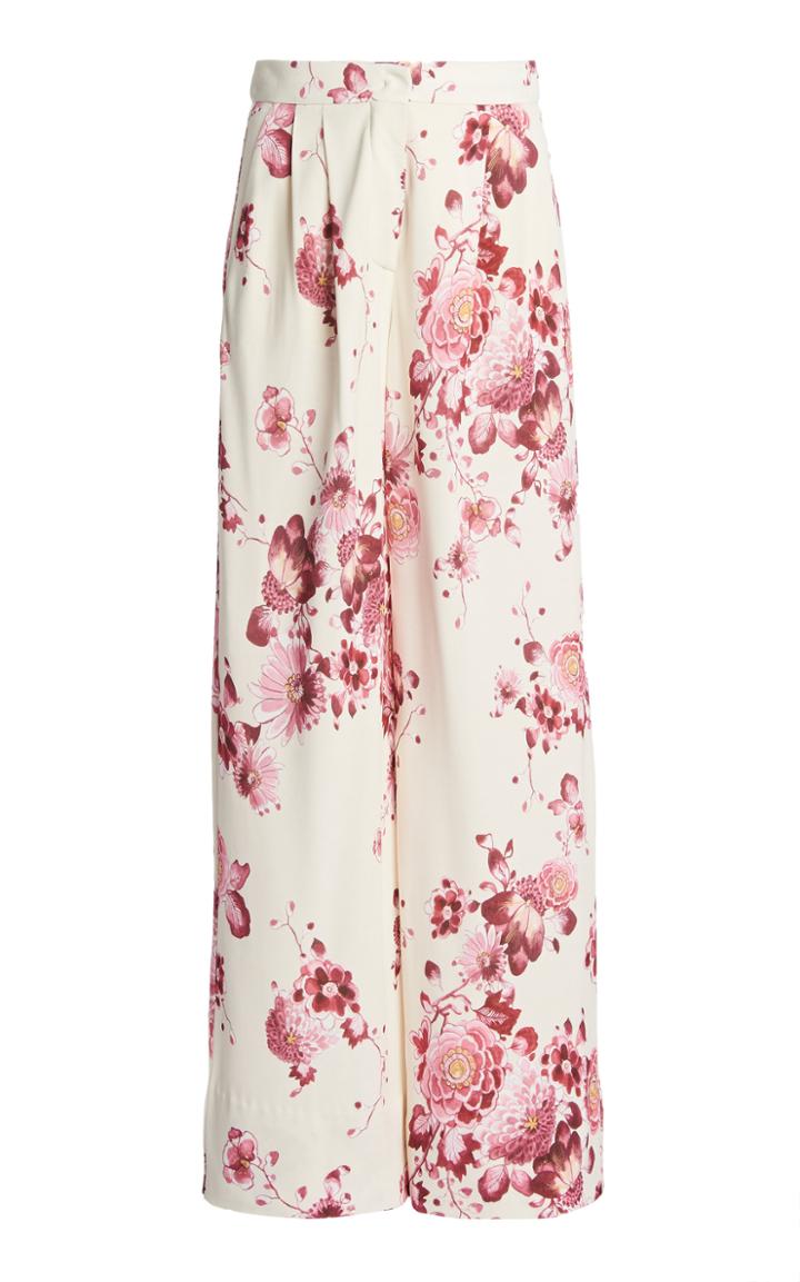 Moda Operandi Giambattista Valli Floral-print Crepe Pants
