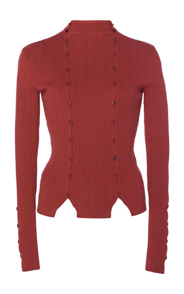 Jacquemus Azur Button-accented Knit Top