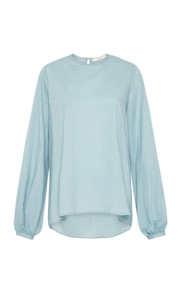 Moda Operandi Matin Puff-sleeve Cotton Seersucker Top