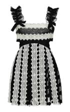 Moda Operandi Giambattista Valli Embroidered Cutout Lace Mini Dress Size: 40