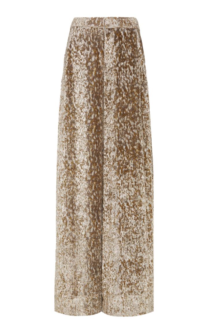 Co Metallic Wide Leg Trousers