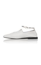 Jil Sander Lace Up Buckle Flat