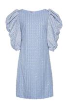 Miu Miu Embellished Puff Sleeve Dress