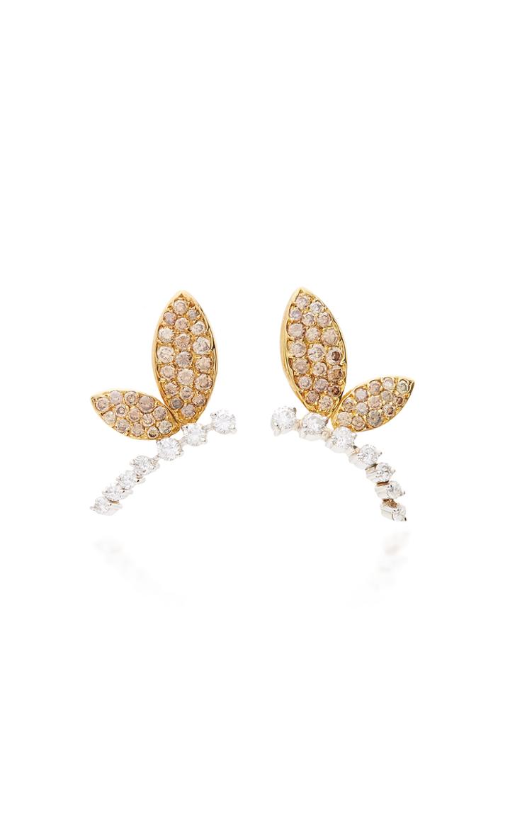 Moda Operandi Gioia 18k Gold And Diamond Earrings