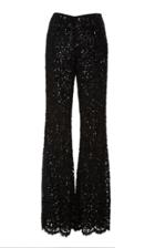 Michael Kors Collection Embroidered Side Zip Flare Pant
