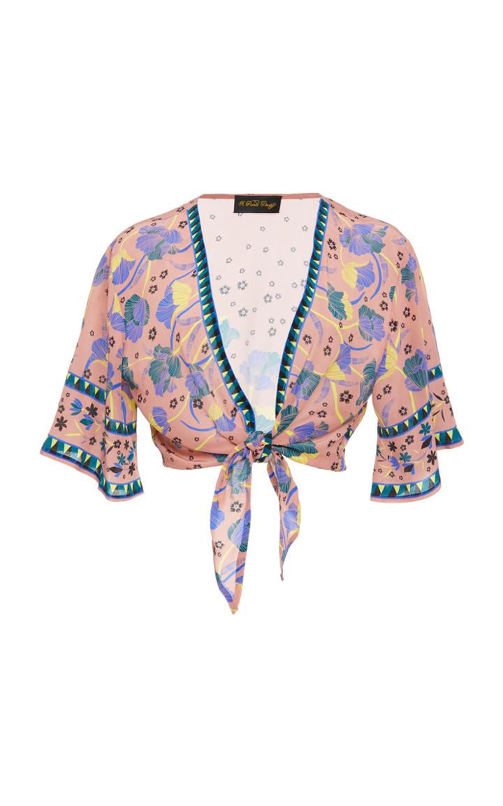 A Peace Treaty Pela Printed Tie Top
