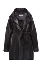 Balenciaga Oversized Leather Wrap Jacket