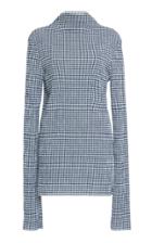 Jil Sander Long Sleeve Check Top