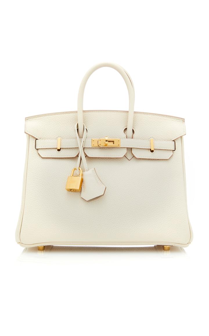 Hermes Vintage Hermes 25cm Craie Togo Leather Birkin
