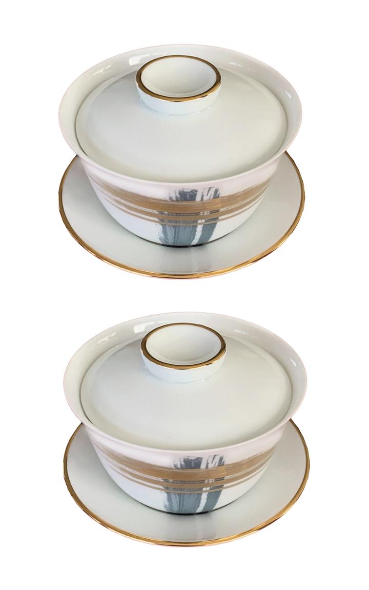 Moda Operandi Andre Fu Living Brush Chinese Tea Cup Gai Wan Set