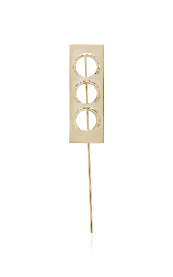 Sang A Stop Light 14k Gold Earrings