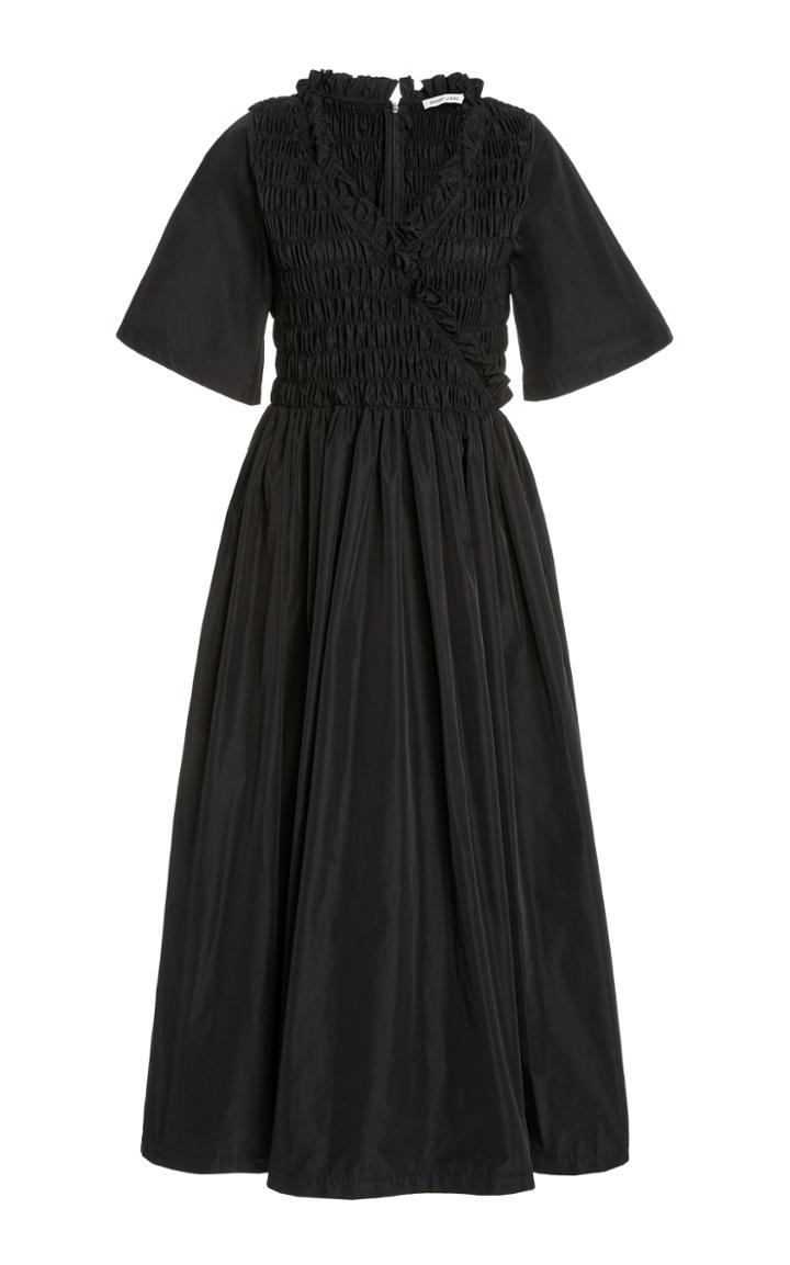 Moda Operandi Sandy Liang Ohno Ruched Maxi Dress