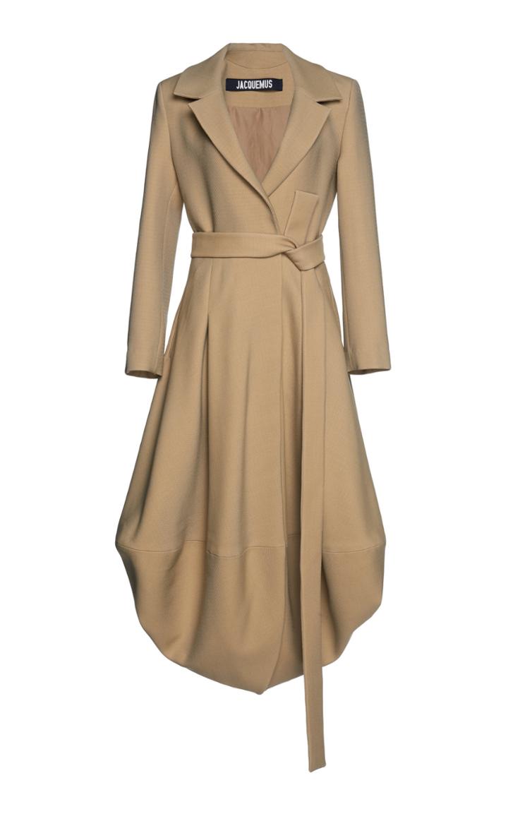 Jacquemus Souela Curved Hem Coat