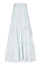 Brock Collection Tiered Cotton-poplin Maxi Skirt
