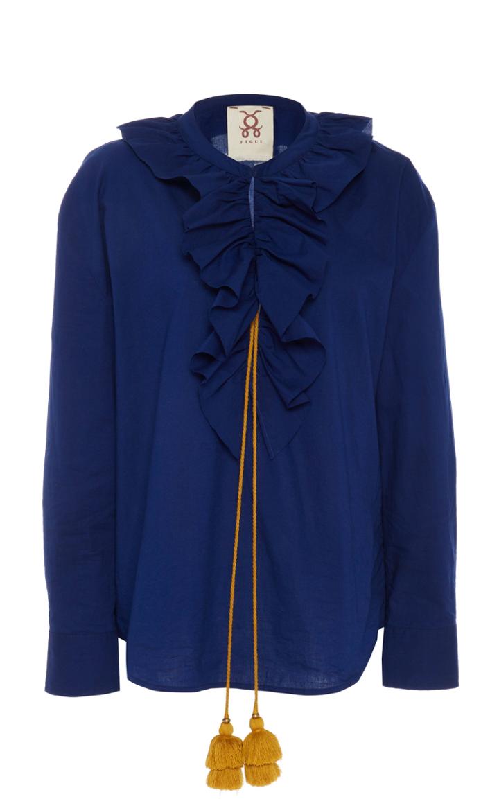 Figue Cerelina Ruffled Cotton Top