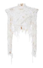 Balmain Embroidered Fil Coup Top