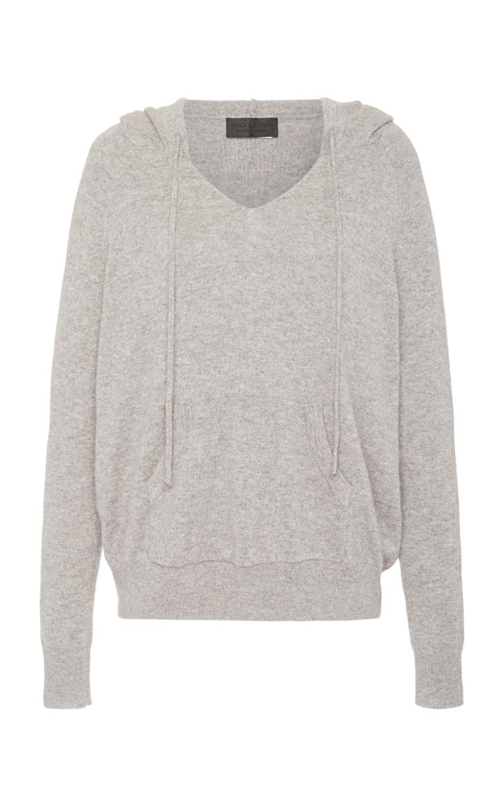 Nili Lotan Albany Oversized Cashmere Hooded Sweatshirt