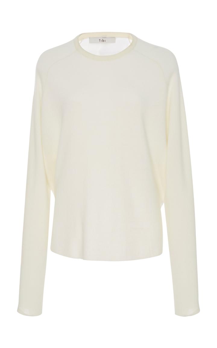 Tibi Poplin Back Pullover