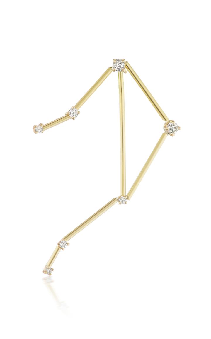 Moda Operandi Tara Hirshberg 18k Yellow Gold Libra Constellation Earring