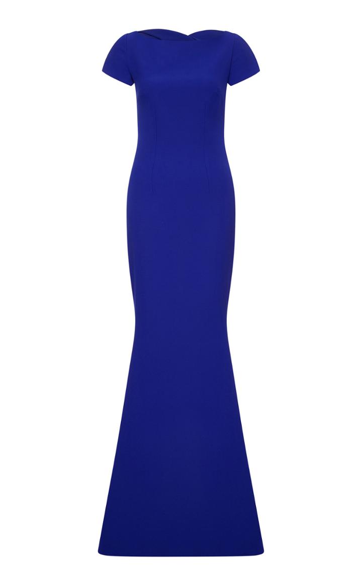 Safiyaa Oaklyn Fit-and-flare Heavy Crepe Dress