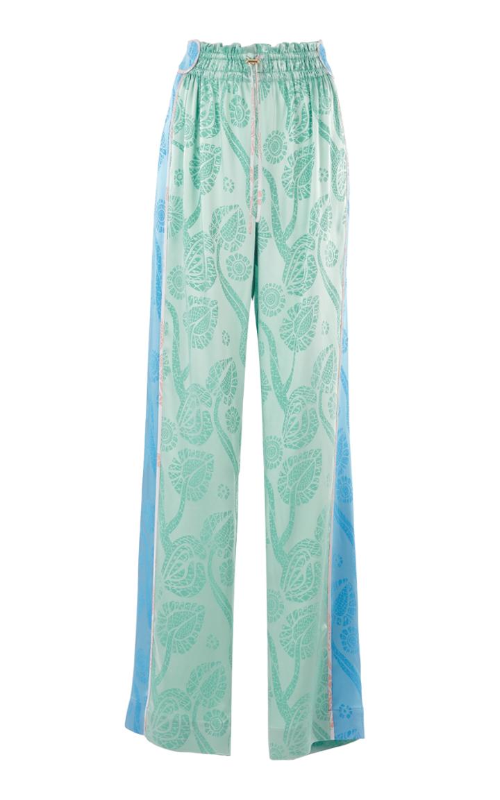 Peter Pilotto Satin Jacquard Trousers
