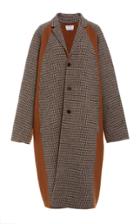 Deveaux Colorblock Raglan Wool-blend Coat