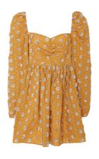 Markarian Magnolia Embroidered Cotton Mini Dress