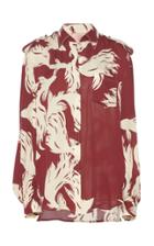 Johanna Ortiz Corriente Del Viento Printed Crepe De Chine Shirt
