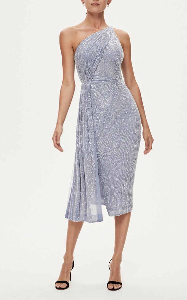Moda Operandi Rachel Gilbert Luca Beaded Chiffon Dress