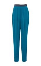 Paule Ka Satin High Waisted Trouser With Pockets